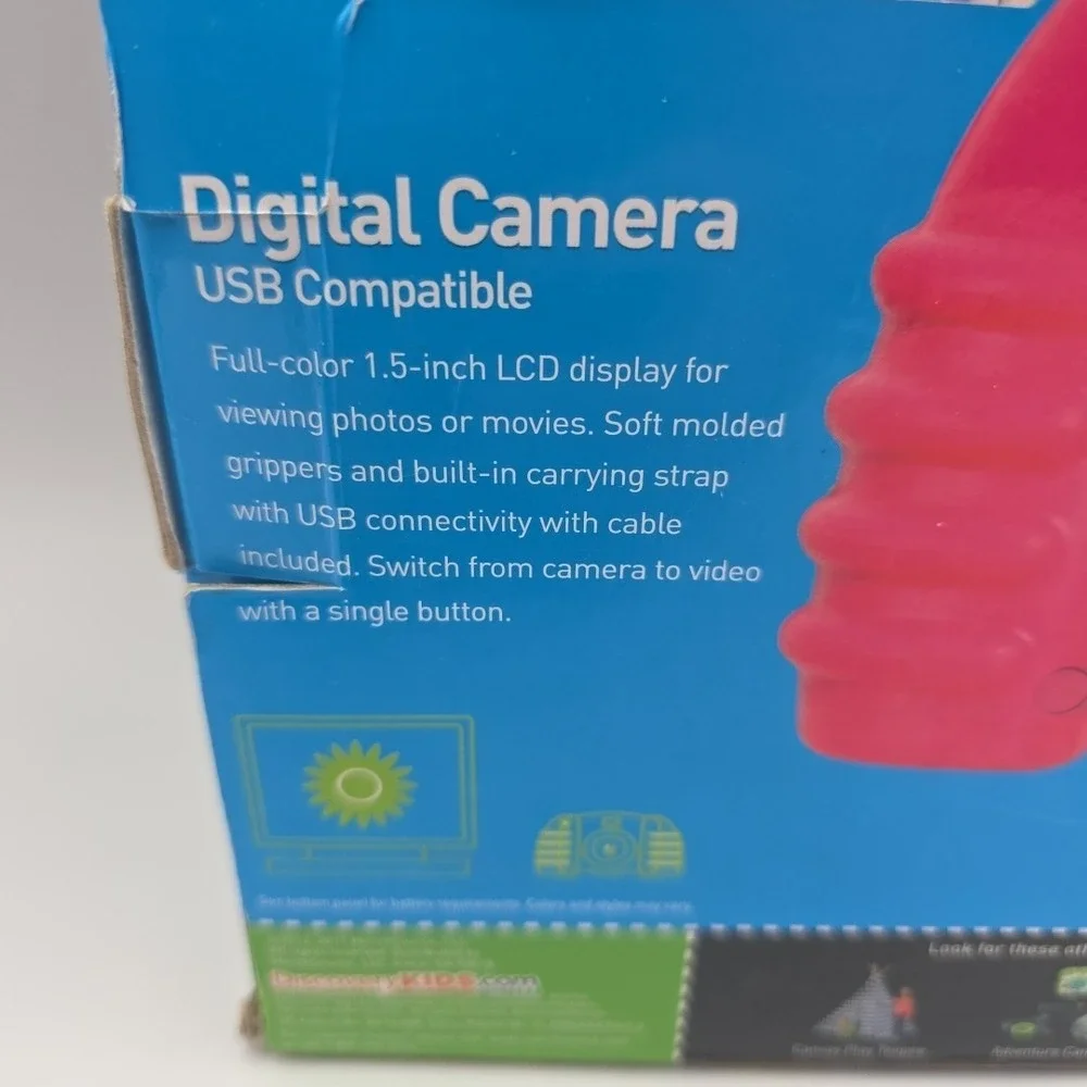 Discovery Kids Toy Camera - 0.3-Megapixel Digital Camera -‎ Pink & Purple floral